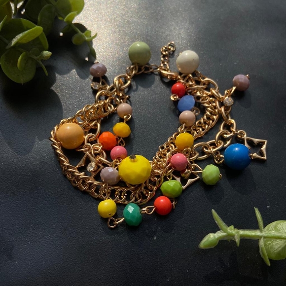 Colourful Gold Luxury Bracelet - Picture 13 of 15